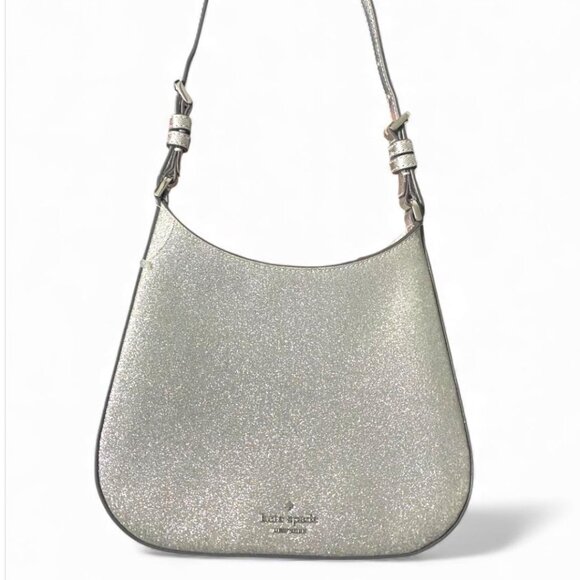 kate spade Handbags - NWOT - Kate Spade lunar light Silver Glitter Saffiano Shoulder Bag Purse Glimmer